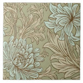 Carreau William Morris Chrysanthemum Motif Carrelage en cé (Devant)