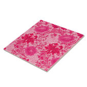 Carreau William Morris Chrysanthemums, Fuchsia Pink (Côté)