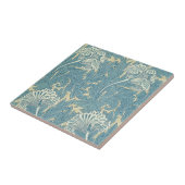 Carreau William Morris Classique Tulipe Bleu Floral (Côté)