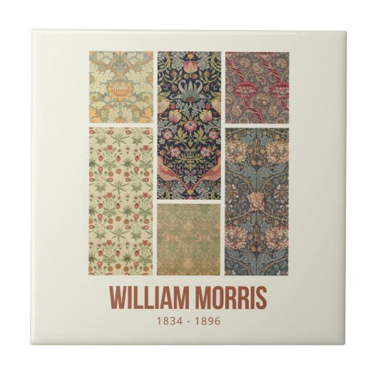 Carreau William Morris Collection Motif d'art (Devant)
