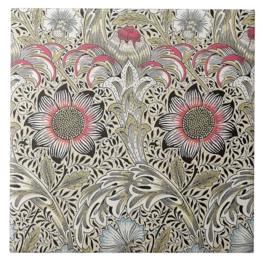 Carreau William Morris Corncocktail fond d'écran floral (Devant)