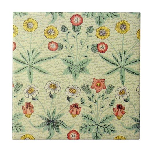 Carreau William Morris Daisy Floral Fond d'écran Motif (Devant)