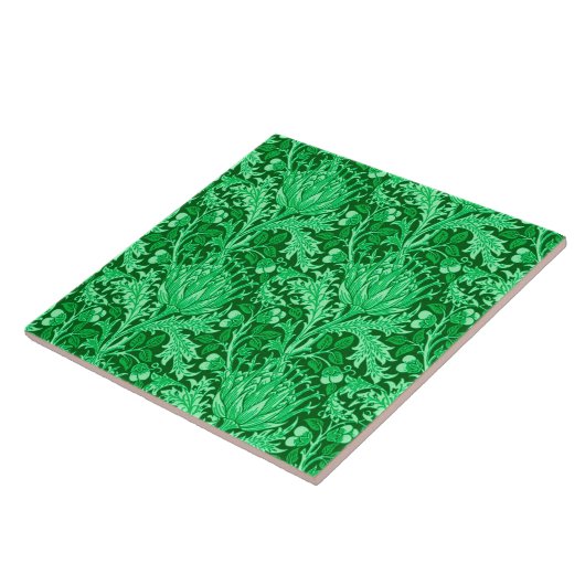 Carreau William Morris Damask, Emerald Green (Côté)