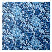 Carreau William Morris Damask, Navy & White (Devant)