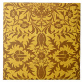 Carreau William Morris design, Vine Gold, (Devant)
