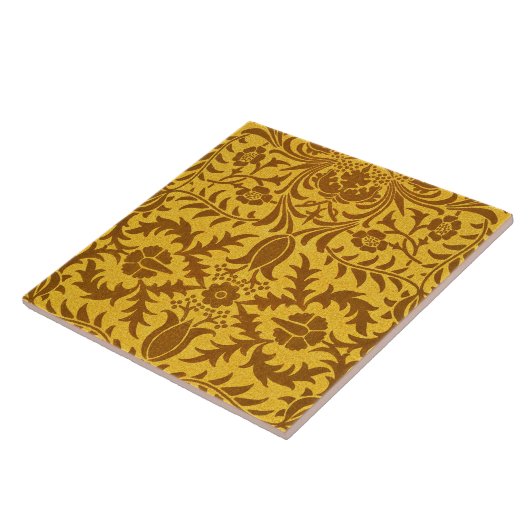 Carreau William Morris design, Vine Gold, (Côté)