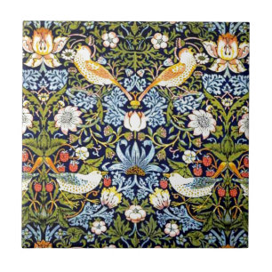 Carreau William Morris design vintage - Strawberry Thief