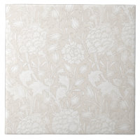 William Morris Floral Pattern à Sepia