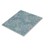 Carreau William Morris Flore Fleurs Bleu Blanc Bleu (Côté)