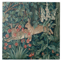 William Morris Forêt Lapins Floral