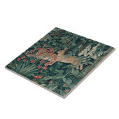 Carreau William Morris Forêt Lapins Floral (Côté)