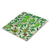 Carreau William Morris Fruit exotique, Vert citron vert (Côté)