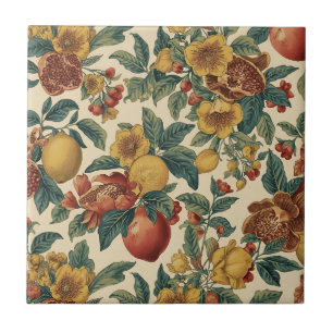 Carreau William Morris Fruit Grenade motif floral