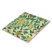 Carreau William Morris Fruits exotiques, jaune citron (Côté)