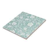 Carreau William Morris Grape Motif Turquoise Turquoise (Côté)