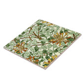Carreau William Morris - Honeysuckie vert et or l (Côté)