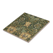 Carreau William Morris Honeysuckle Vert Floral (Côté)