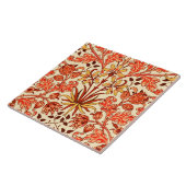 Carreau William Morris Hyacinth Imprimer, Orange et rouill (Côté)