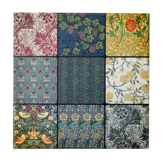 Carreau William * Morris II Art nouveau Collage (Devant)