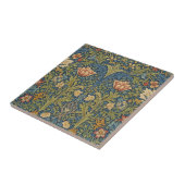 Carreau William Morris Inspired Floral Ceramic Tile (Côté)