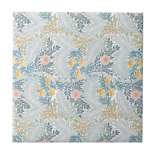 Carreau William * Morris Larkspur Gold Orange Turquoise (Devant)