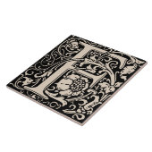 Carreau William Morris Lettre monogramme F (Côté)