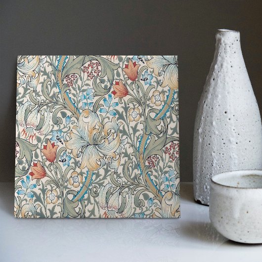 Carreau William Morris Lily Motif floral sans joint
