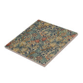 Carreau William Morris Lys lis vintage Préraphaélite (Côté)