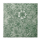 Carreau william morris marigold fleurs vertes (Devant)