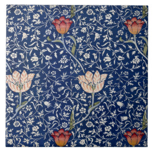Carreau William Morris Medway Tulipe Bleue Florale Art