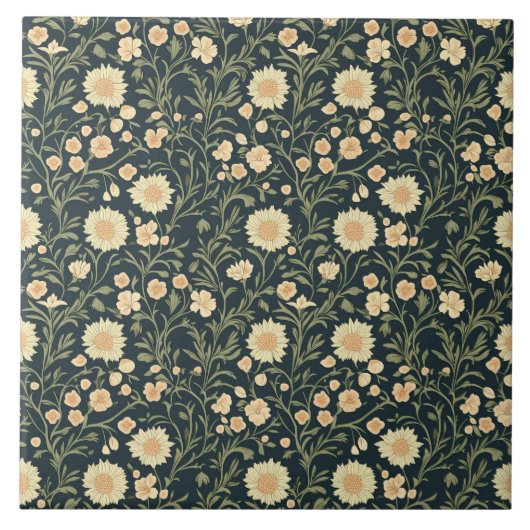 Carreau William Morris Motif (Devant)
