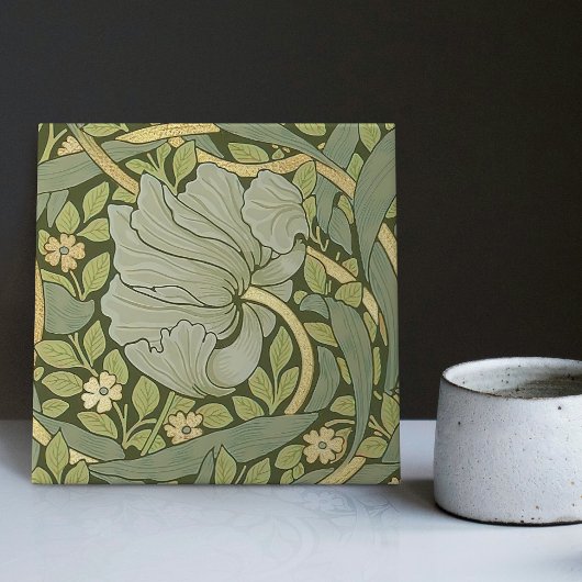 Carreau William Morris Motif Vintage Pimpernel