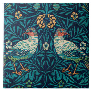 Carreau William Morris - Oiseaux et motifs floraux