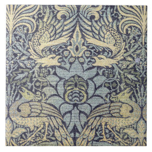 Carreau William Morris Paon et Dragon