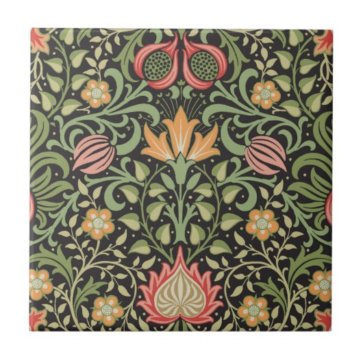 Carreau William Morris Persian Floral Antique (Devant)