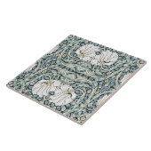 Carreau William Morris Pimpernel Blue Intricate Pattern  (Côté)