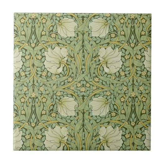 Carreau William Morris Pimpernel Fond d'écran bleu Floral (Devant)
