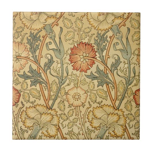 Carreau William Morris Rose Flower Fond d'écran Motif (Devant)