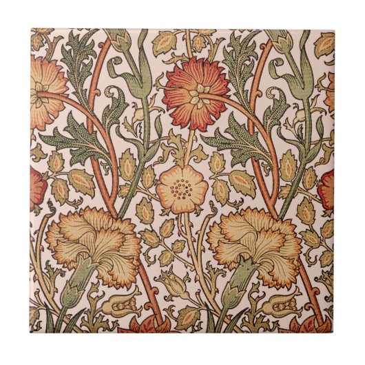 Carreau William Morris Rose Flower Fond d'écran Motif (Devant)