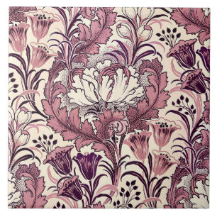 Carreau William Morris Rose Gold Cream Motif Floral