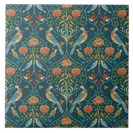 Carreau William Morris « Saisons de mai » 1 (Devant)
