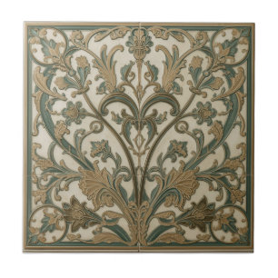 Carreau William Morris Seaweed Art nouveau floral vintage
