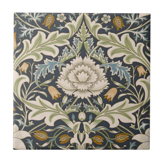 Carreau William Morris Severn Motif floral classique (Devant)