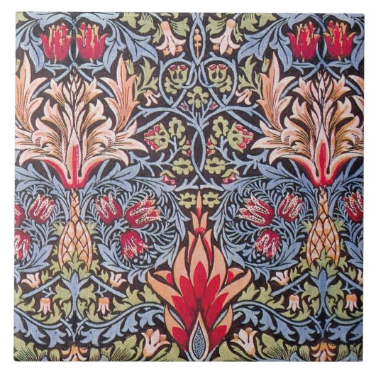 Carreau William Morris Snakeshead Floral Art Nouveau (Devant)