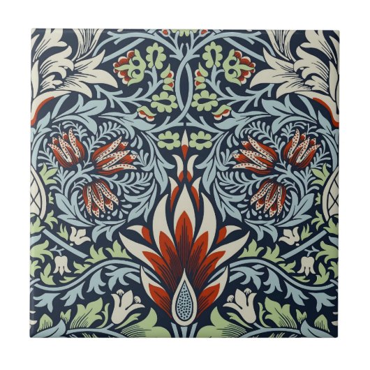 Carreau William Morris Snakeshead Floral Classique Botaniq (Devant)