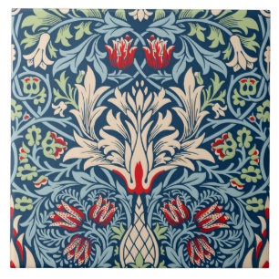 Carreau William Morris Snakeshead Fritillaire Floral Desig