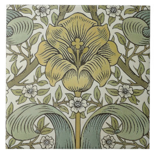 Carreau William Morris Spring Motif classique épais