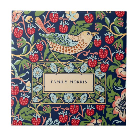 Carreau William Morris Strawberry Thief (Devant)