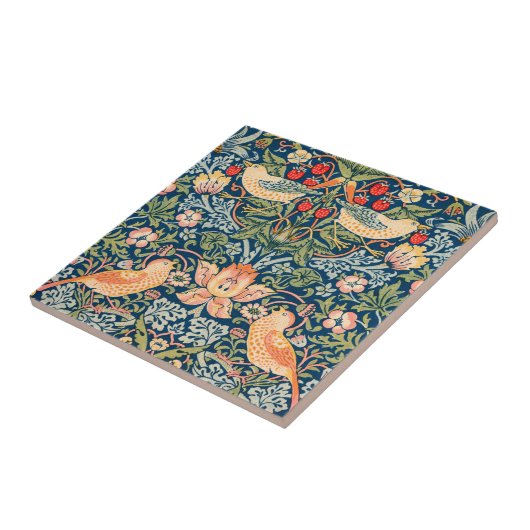 Carreau William Morris Strawberry Thief Design (Côté)