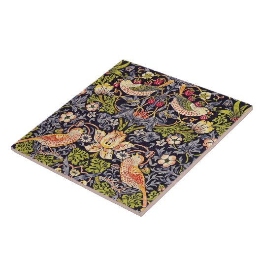 Carreau William Morris Strawberry Thief Floral Art nouveau (Côté)